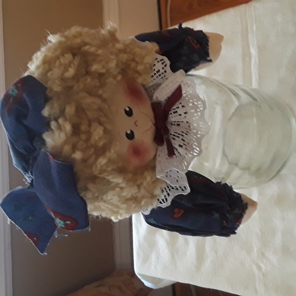 NWOT Rag Doll Mason Jar Topper - Picture 6 of 7